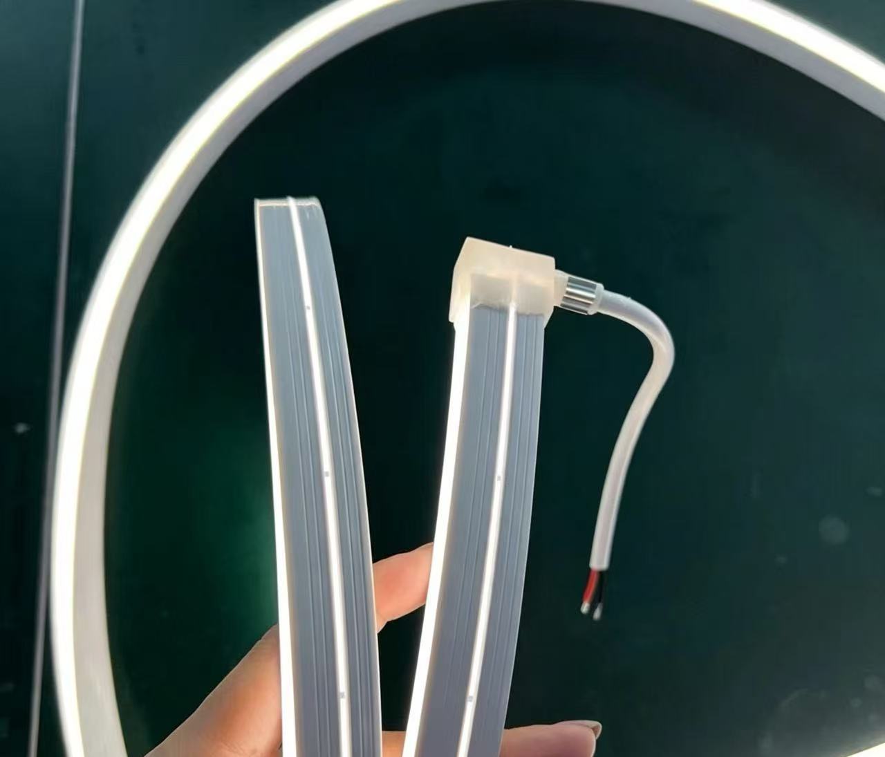 10x10mm Flat Shape DC12V/24V Silicon Neon